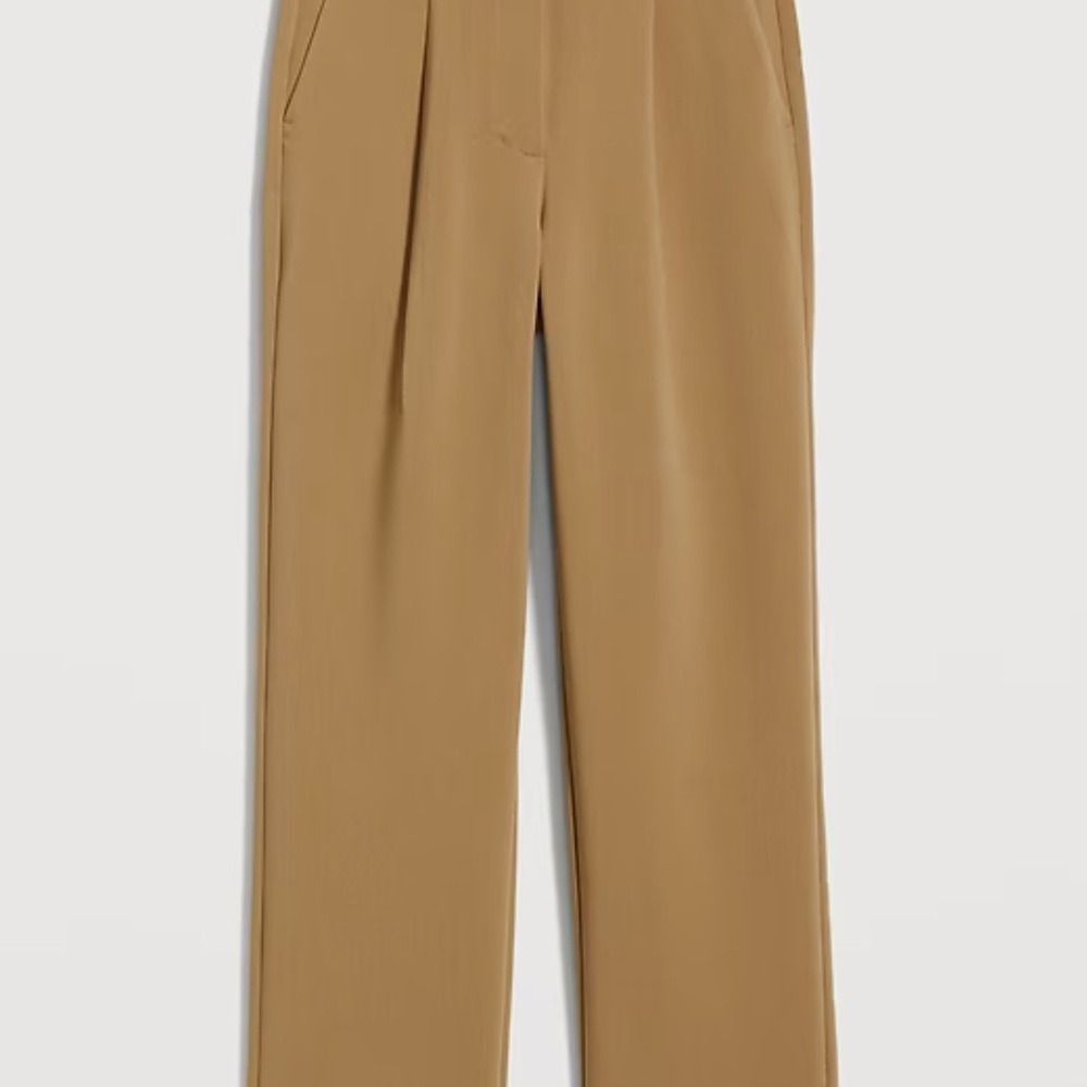 Old Navy High-Rise Tan Trousers